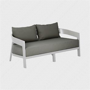 Auflagenset für Vento 2-Sitzer Sofa Sitz- u. Rückenkissen Sunproof 3-teilig