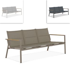 Gazelig Sofa 3 Sitzer  180,2 x 74,5 x 75 cm Aluminium und Batyline